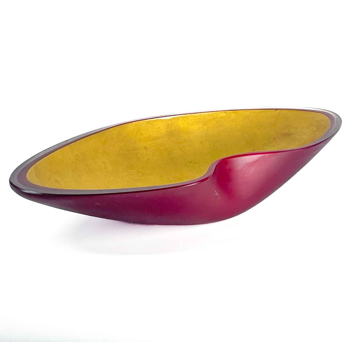 Gold Centerpieces - red or blu - Murano Glass