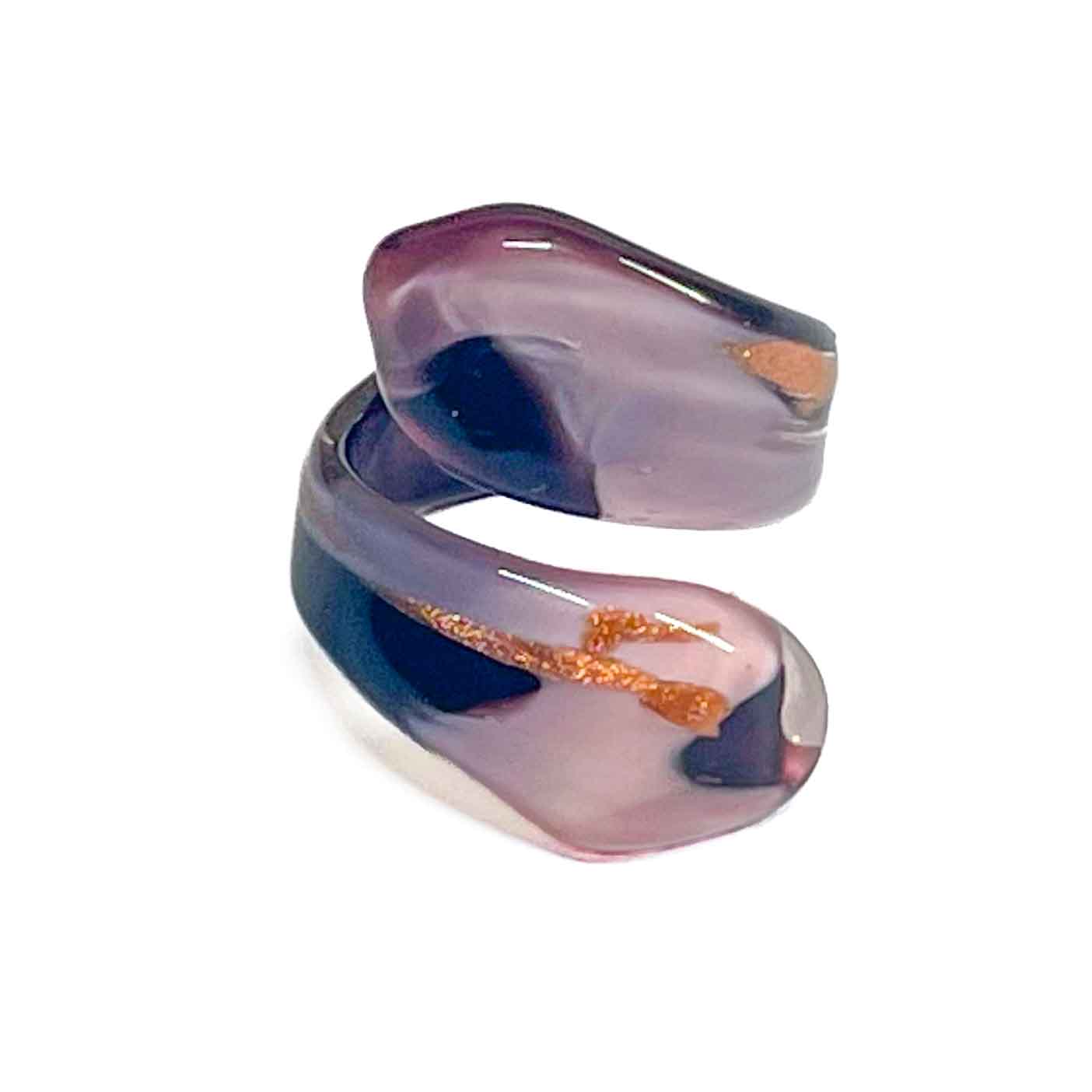 Pink Ring Handmade Medusa - Murano Glass