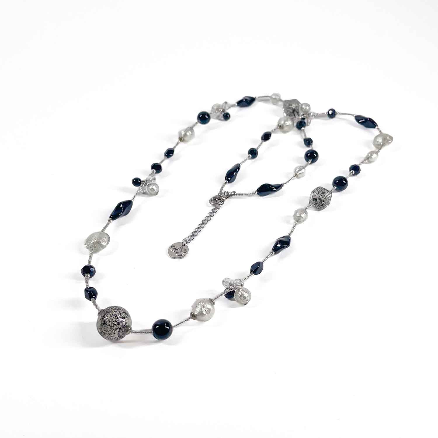 Black & withe Necklace - Murano Glass
