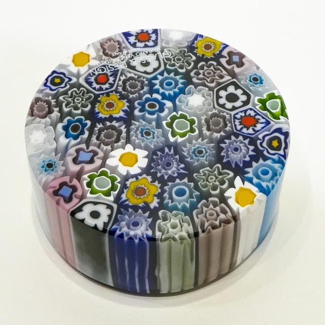 Paperweight with Murrine Round - Murano Glass