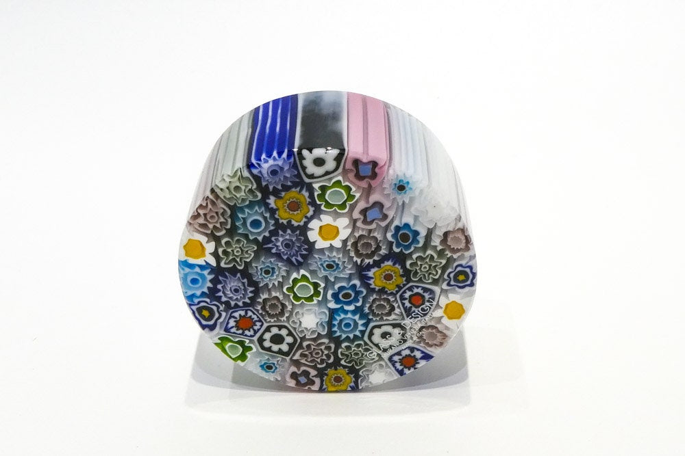 Paperweight with Murrine Round - Murano Glass
