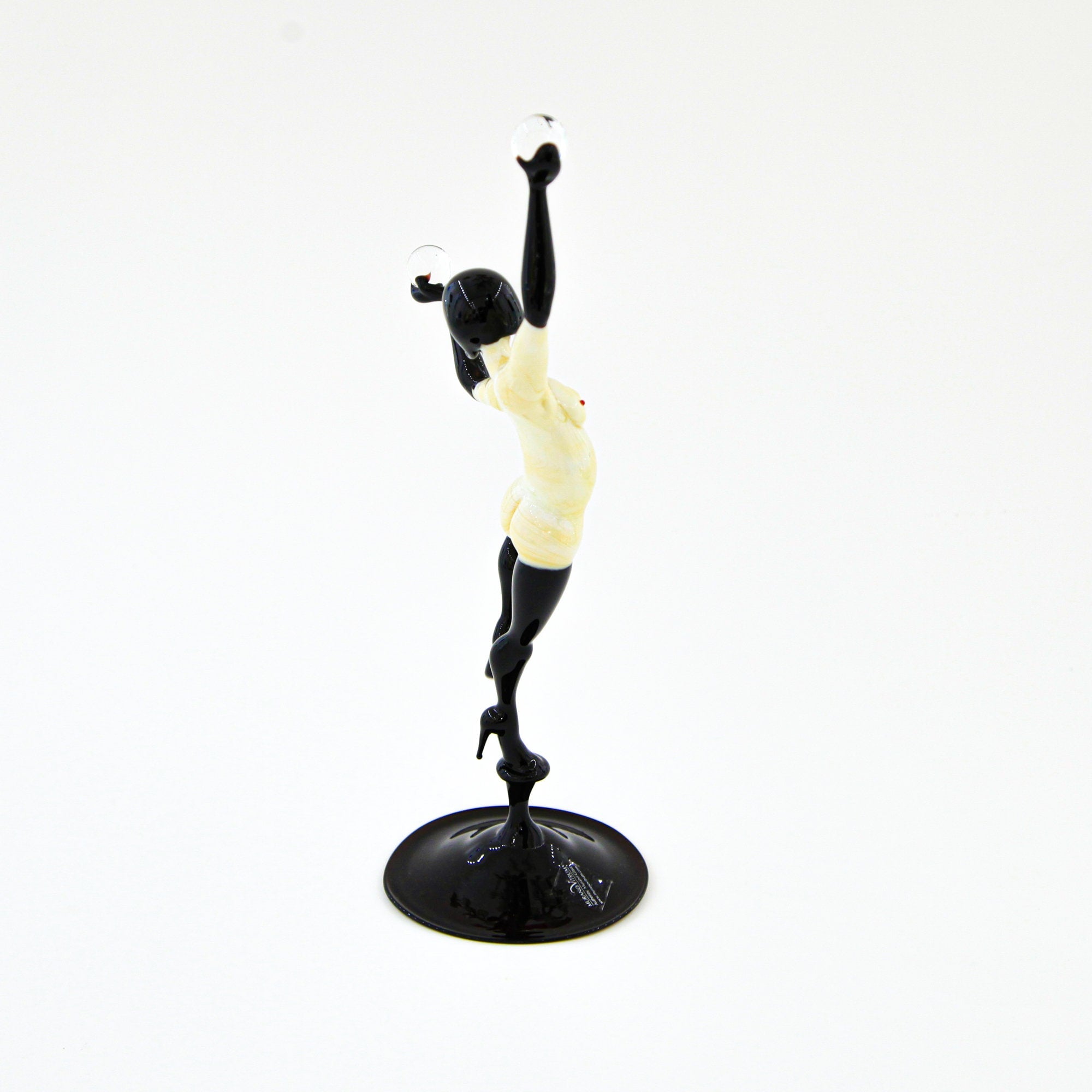 Burlesque Woman with Magic Balls Big Size - Murano Glass