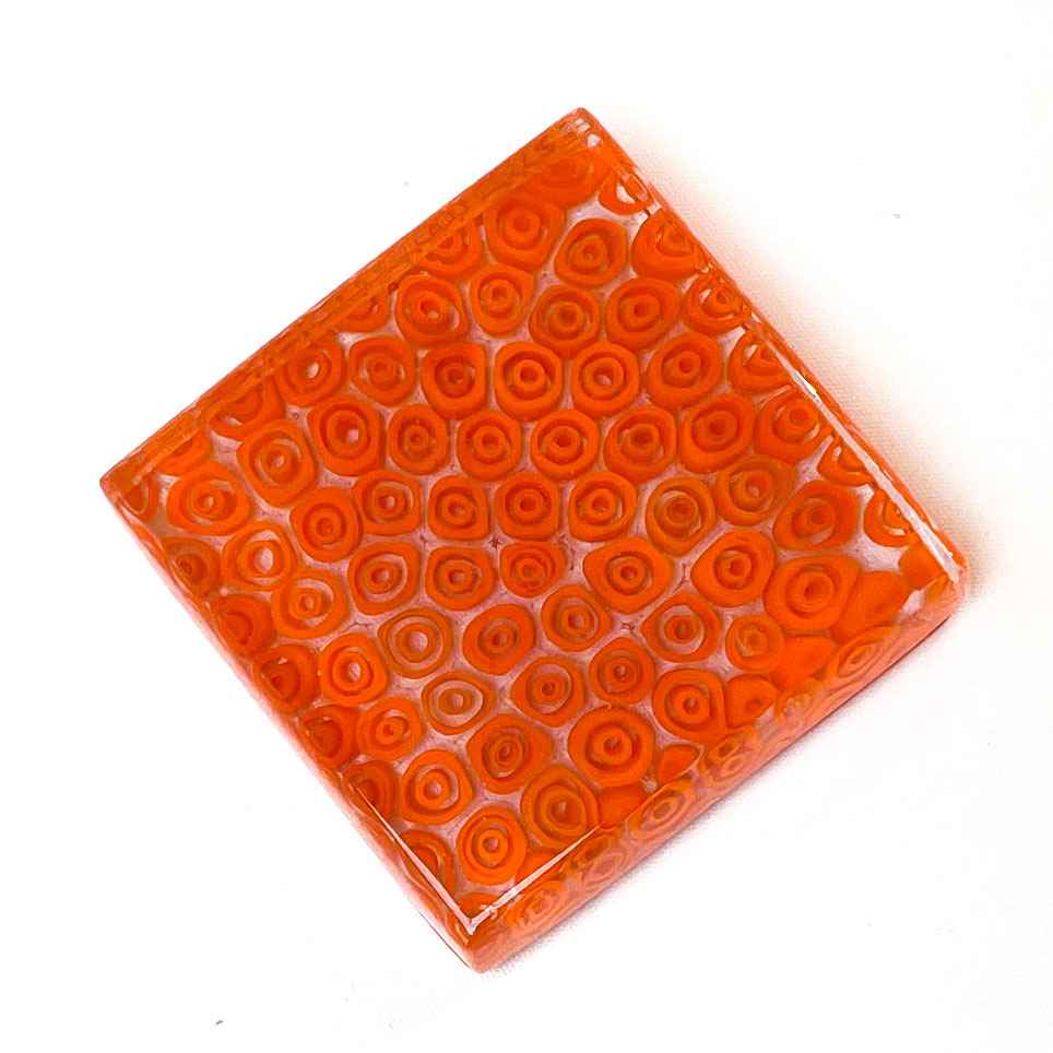 Elegant paperweight with murrine - Murano Glass