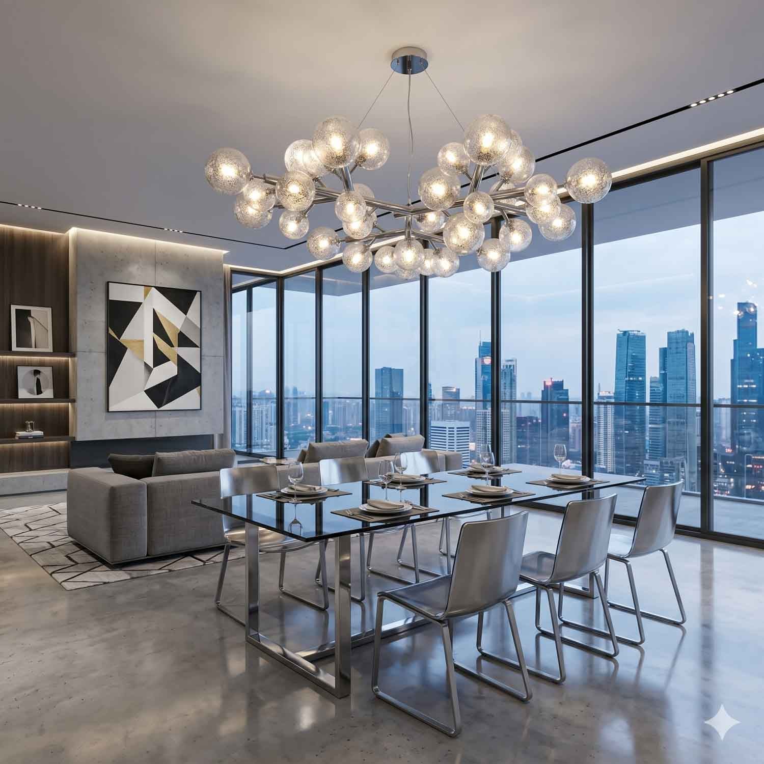 Mimosa chandelier