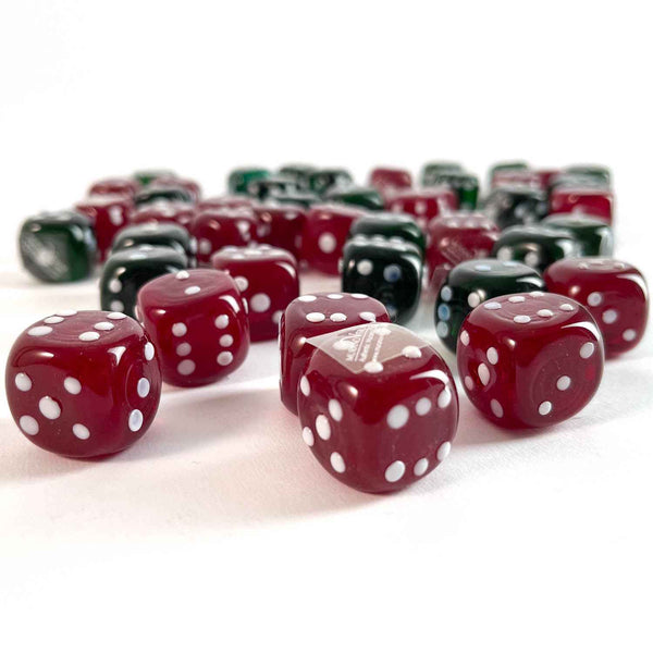 Handcrafted Murano Glass Dice Set Elegant Decor for Game Nights