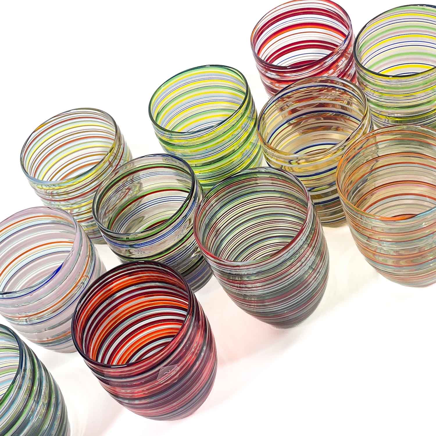 Estro Collection – Hand-Blown Murano Glass Tumblers & Pitcher