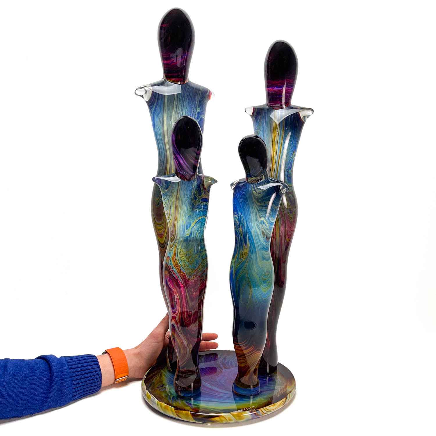 The Family | Murano Glass | Chalcedony Art