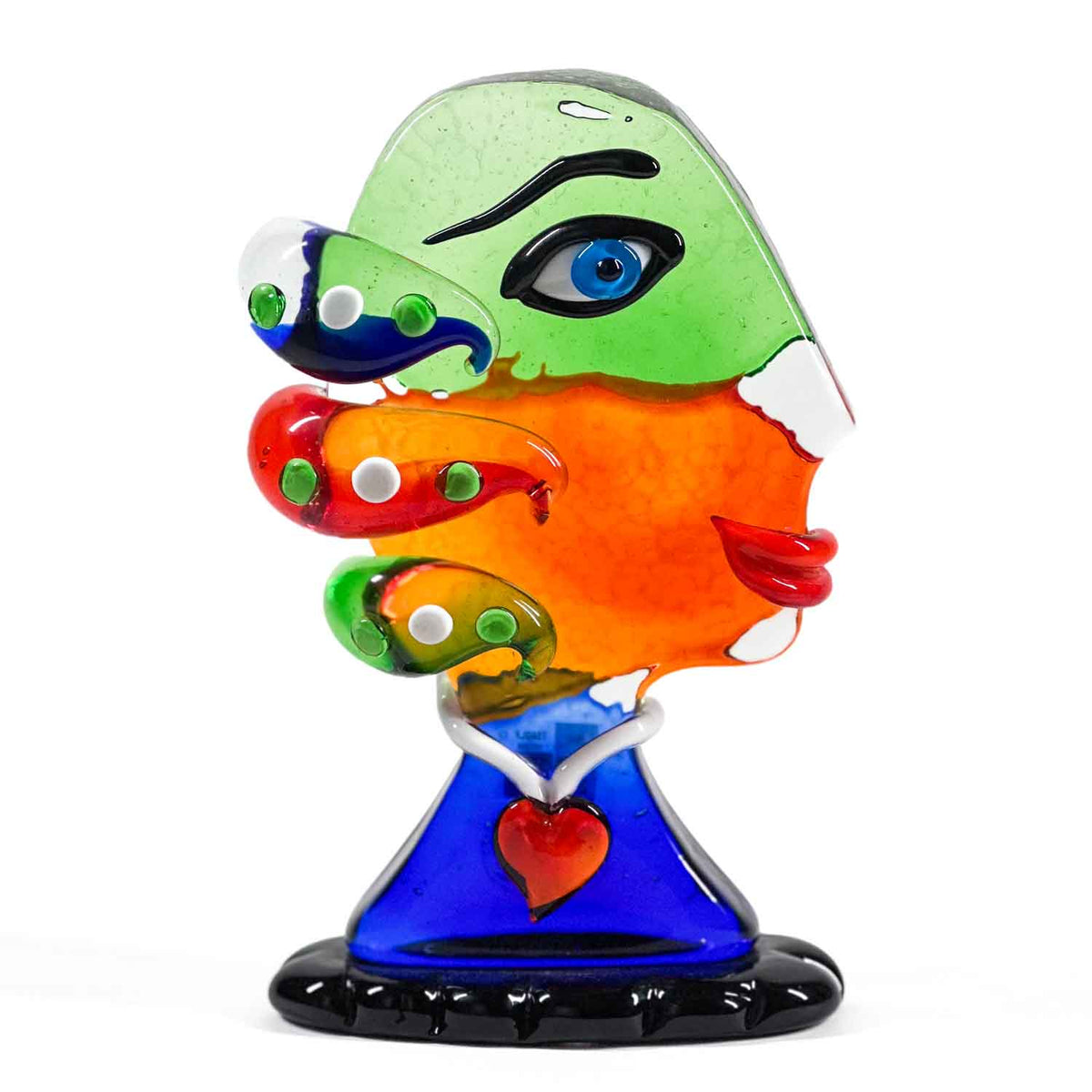 Picasso Hairdo Murano Glass
