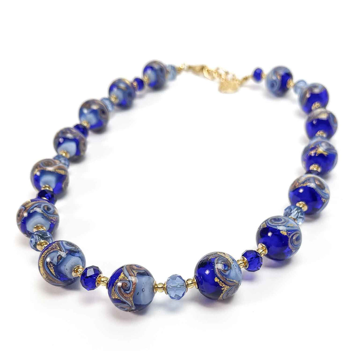 Collier Vintage En Perles De Verre De Murano - Occasion