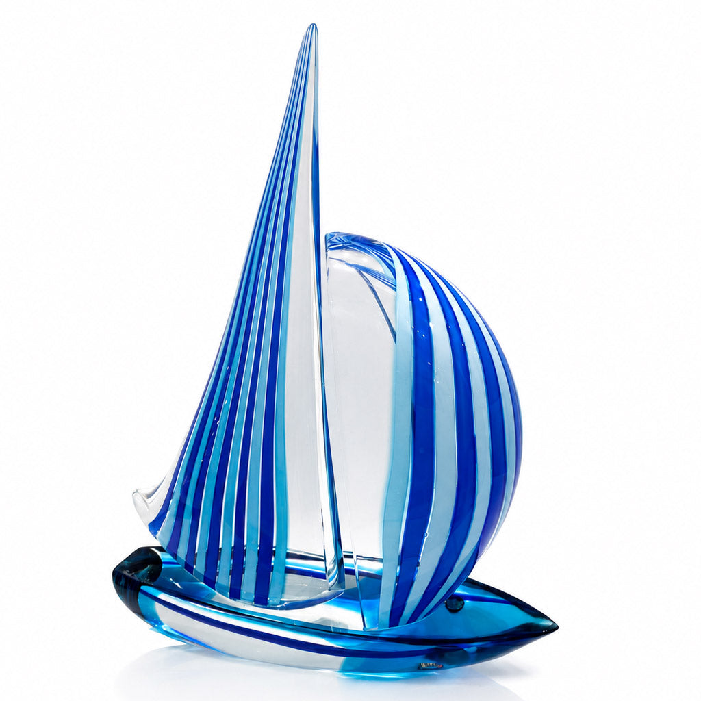 Sailboat - Spinnaker - Blu and green