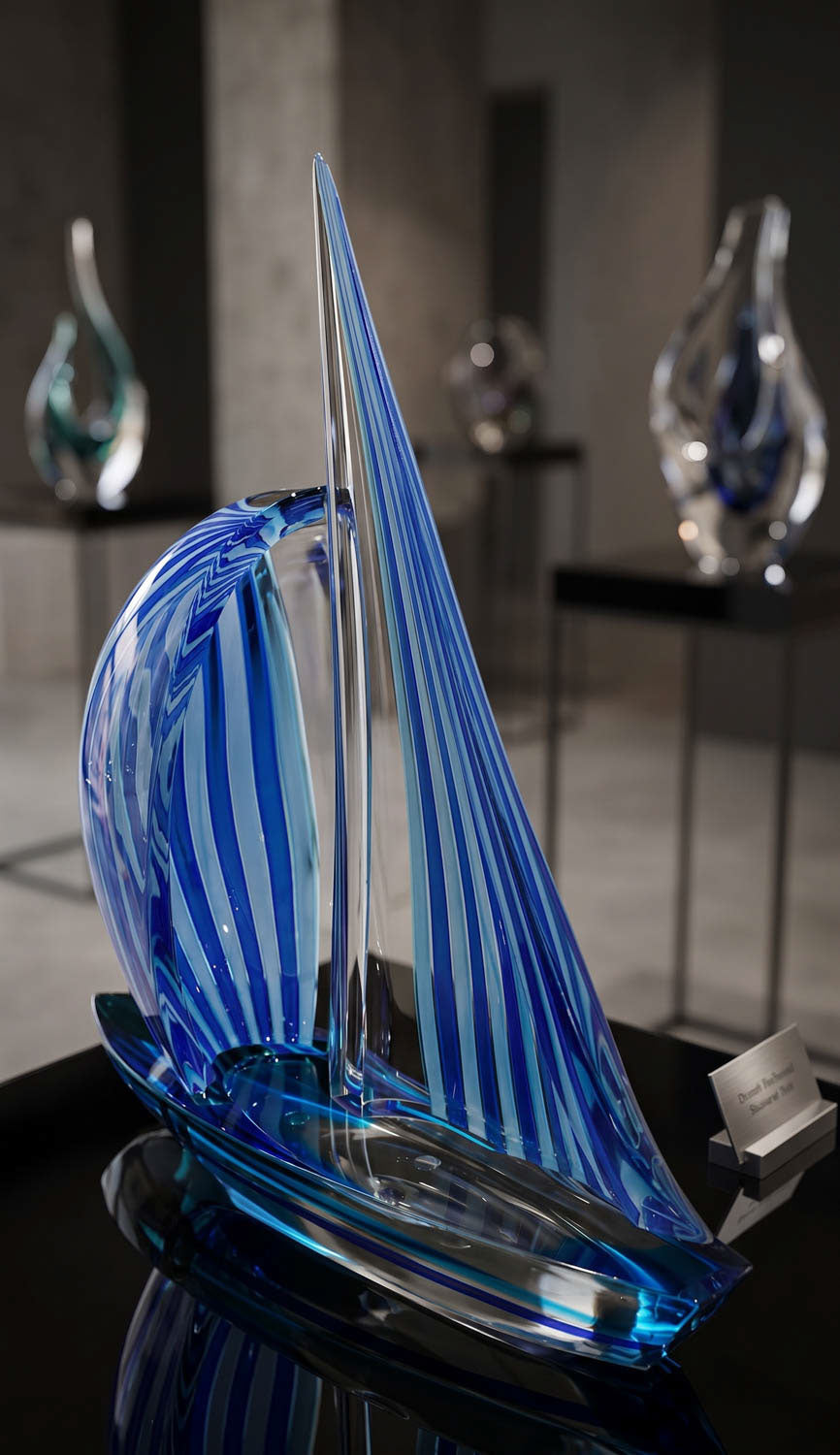 Sailboat - Spinnaker - Blu and green