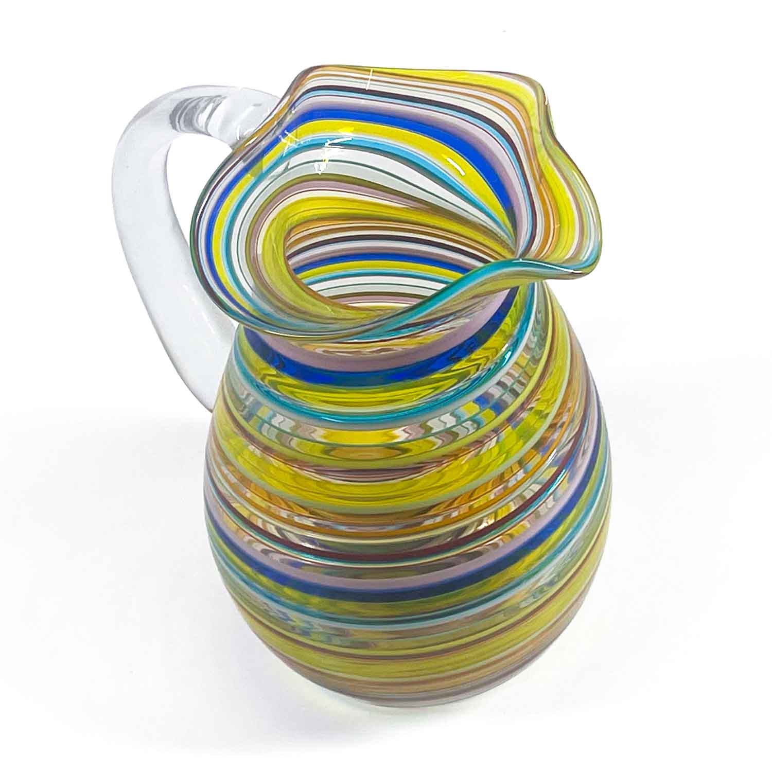 Estro Collection – Hand-Blown Murano Glass Tumblers & Pitcher