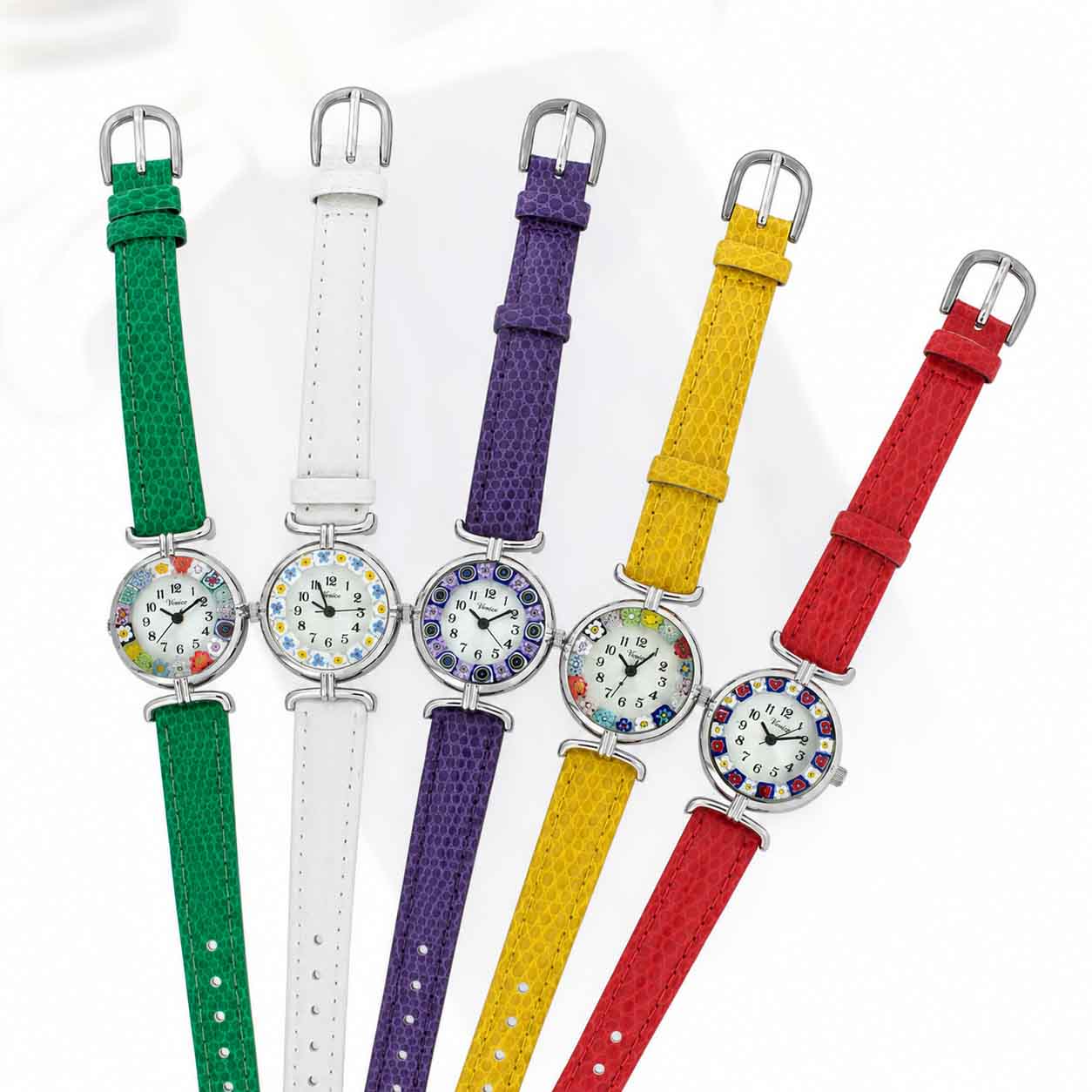 Murrina watch with leather strap