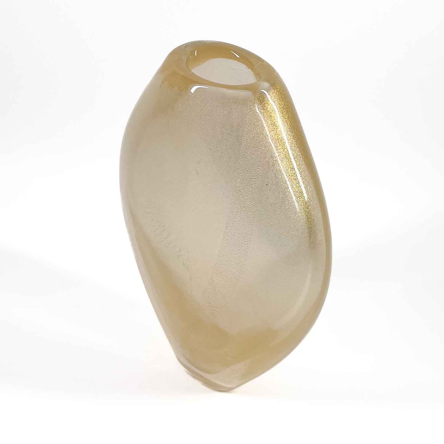 Gold Sparkle vases - Murano Glass