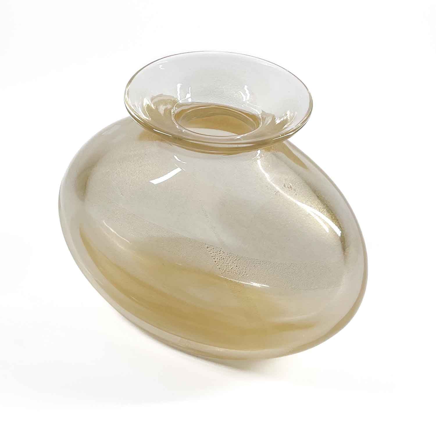 Gold Sparkle vases - Murano Glass
