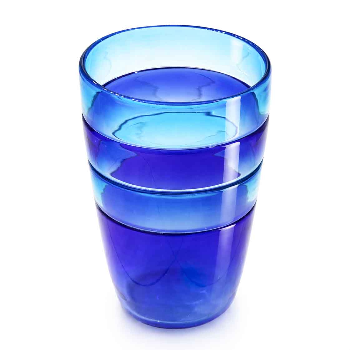 Sedimenti Collection - Aquamarine & Blue Vase