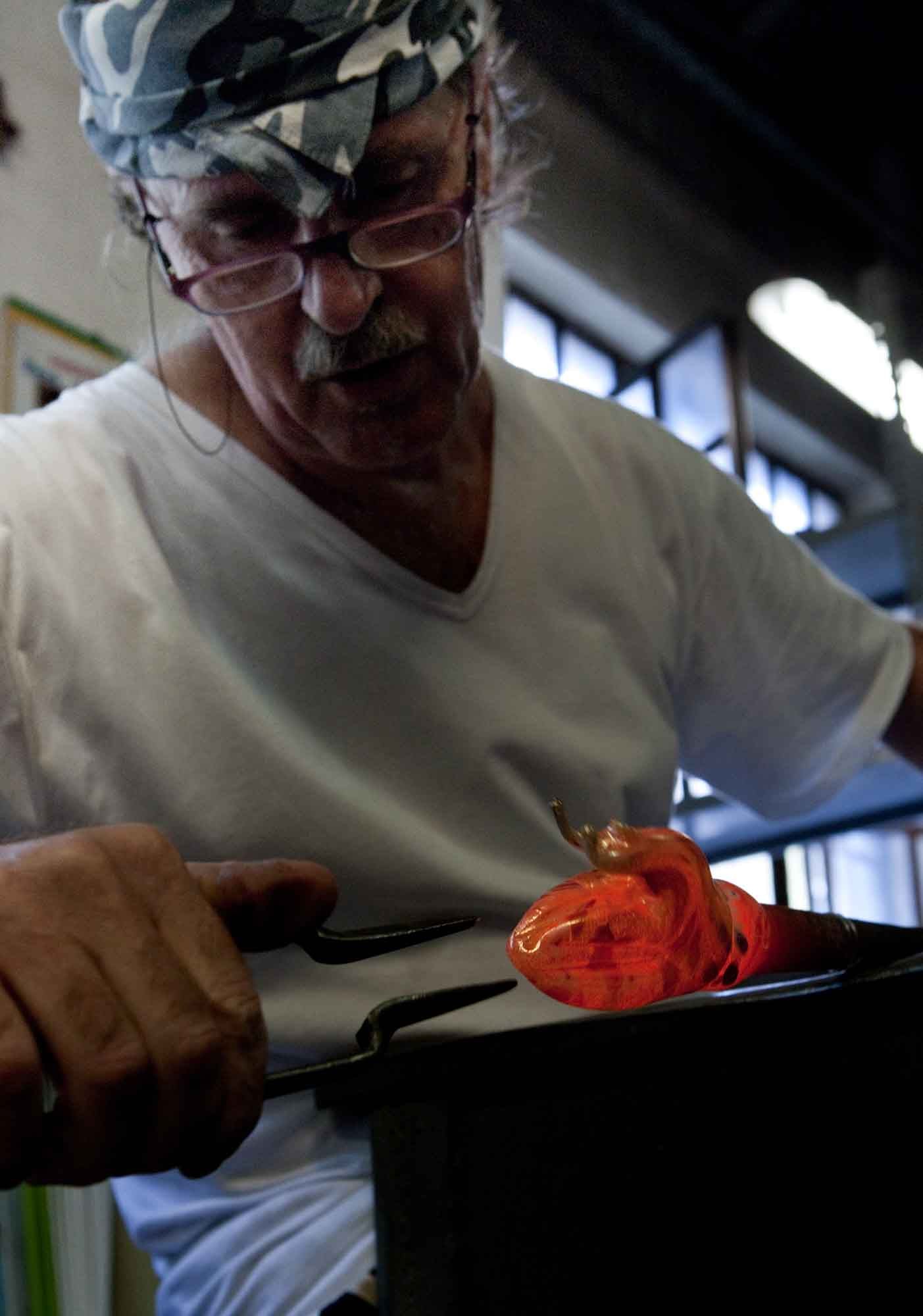 Murrina and gold snail - Murano Glass