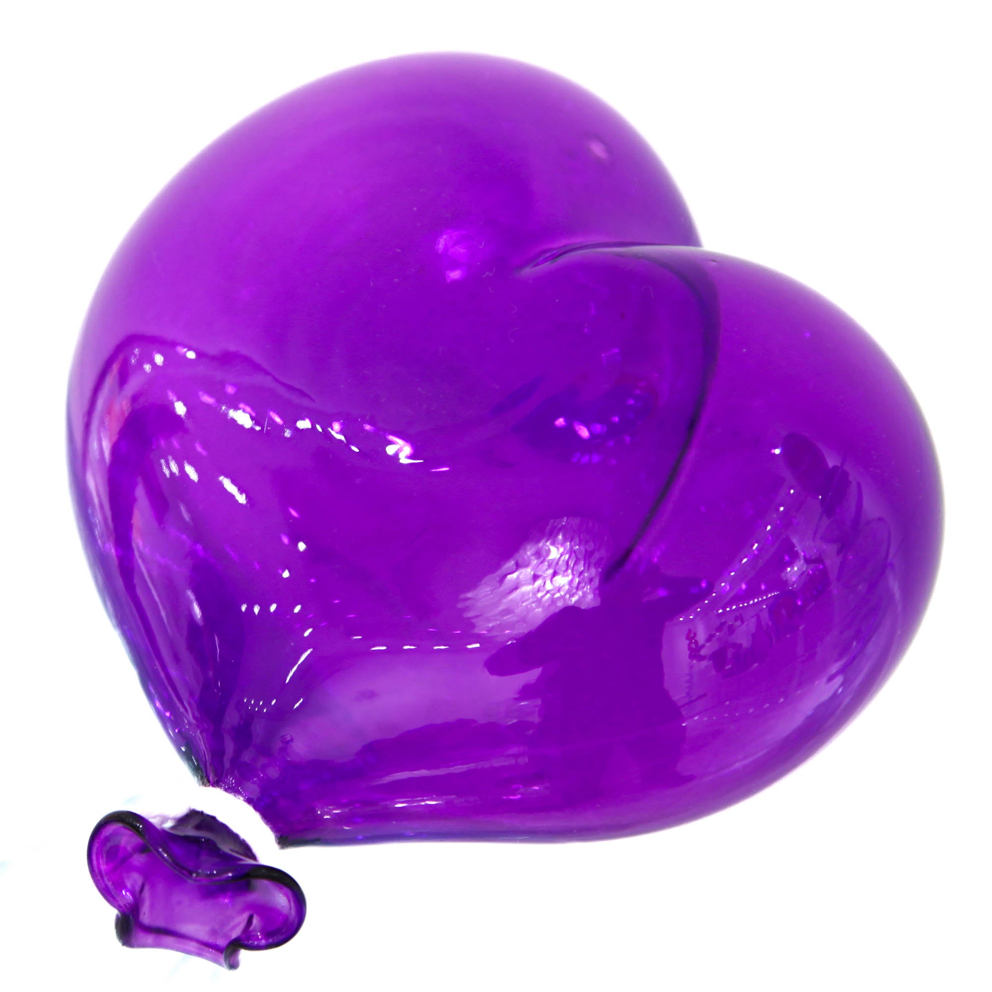 Ballons en verre en forme de coeur - 10 cm