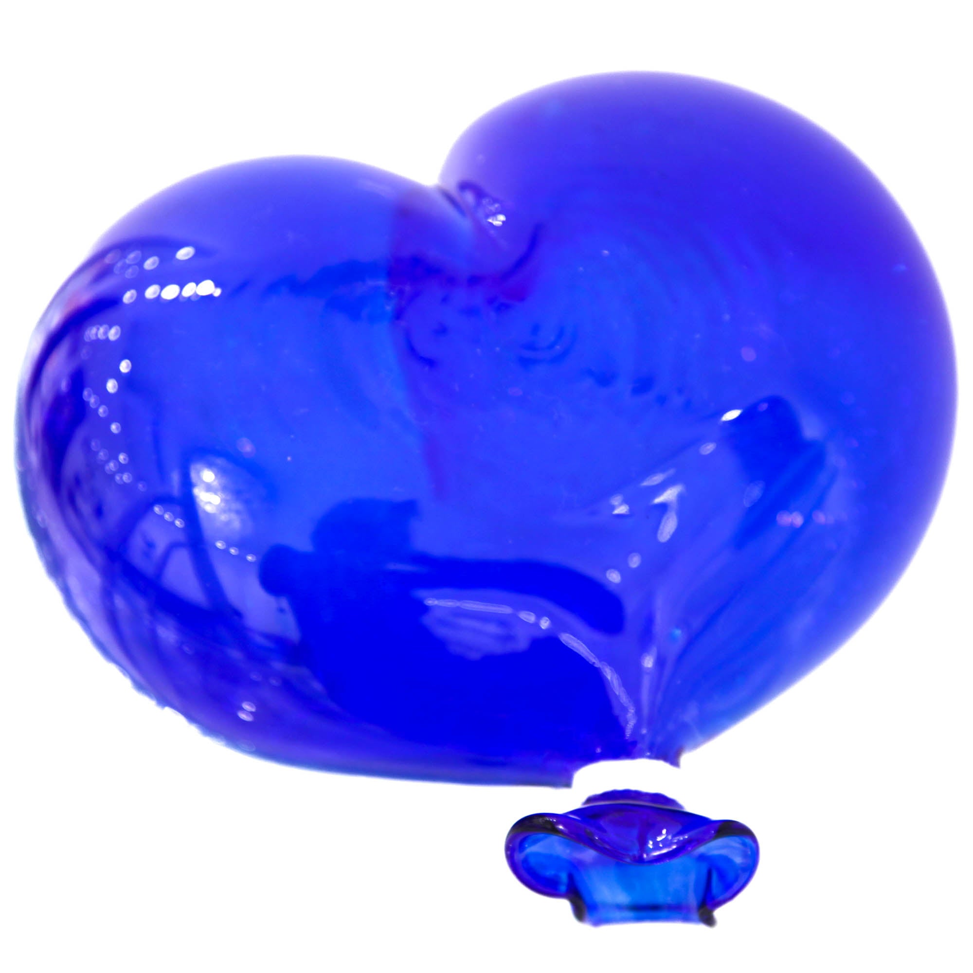 Ballons en verre en forme de coeur - 10 cm