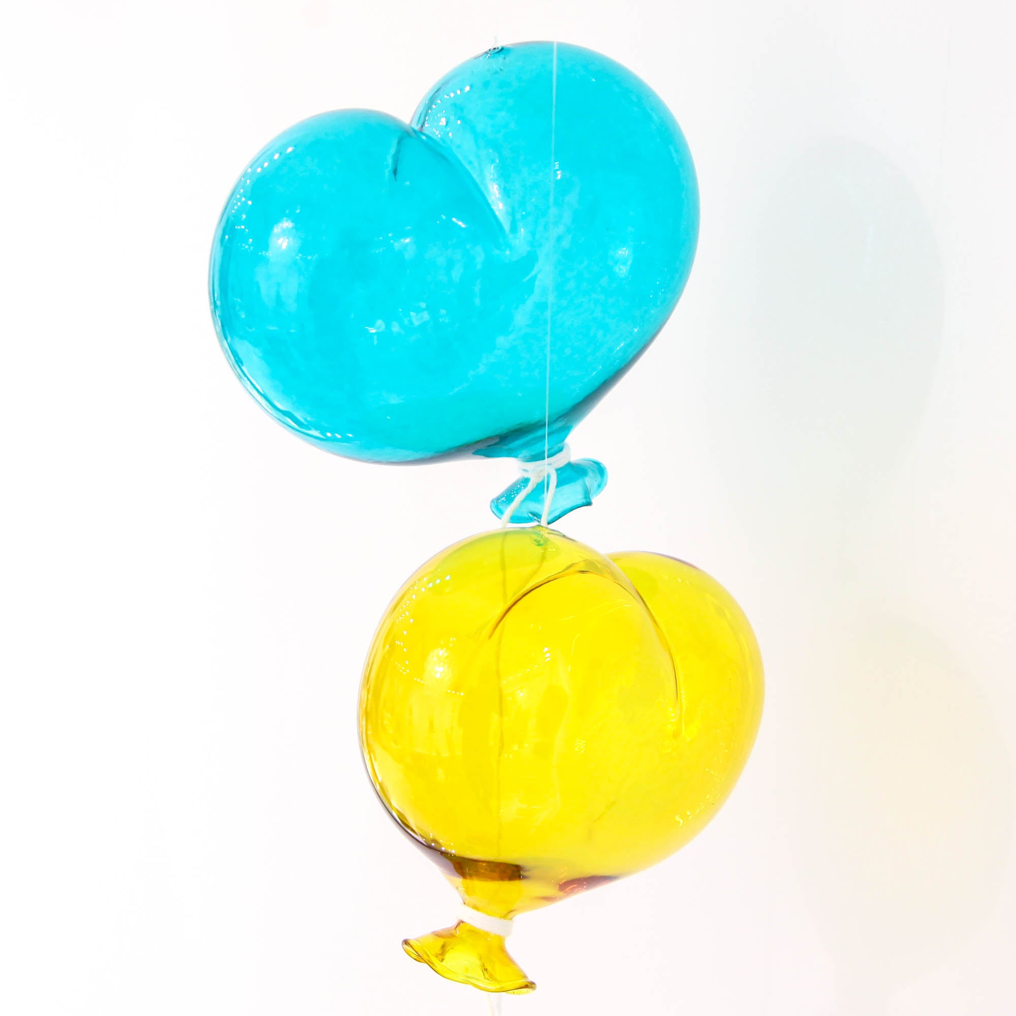Ballons en verre en forme de coeur - 10 cm