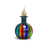 Round Rainbow Glass Bottle