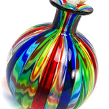 Round Rainbow Glass Bottle
