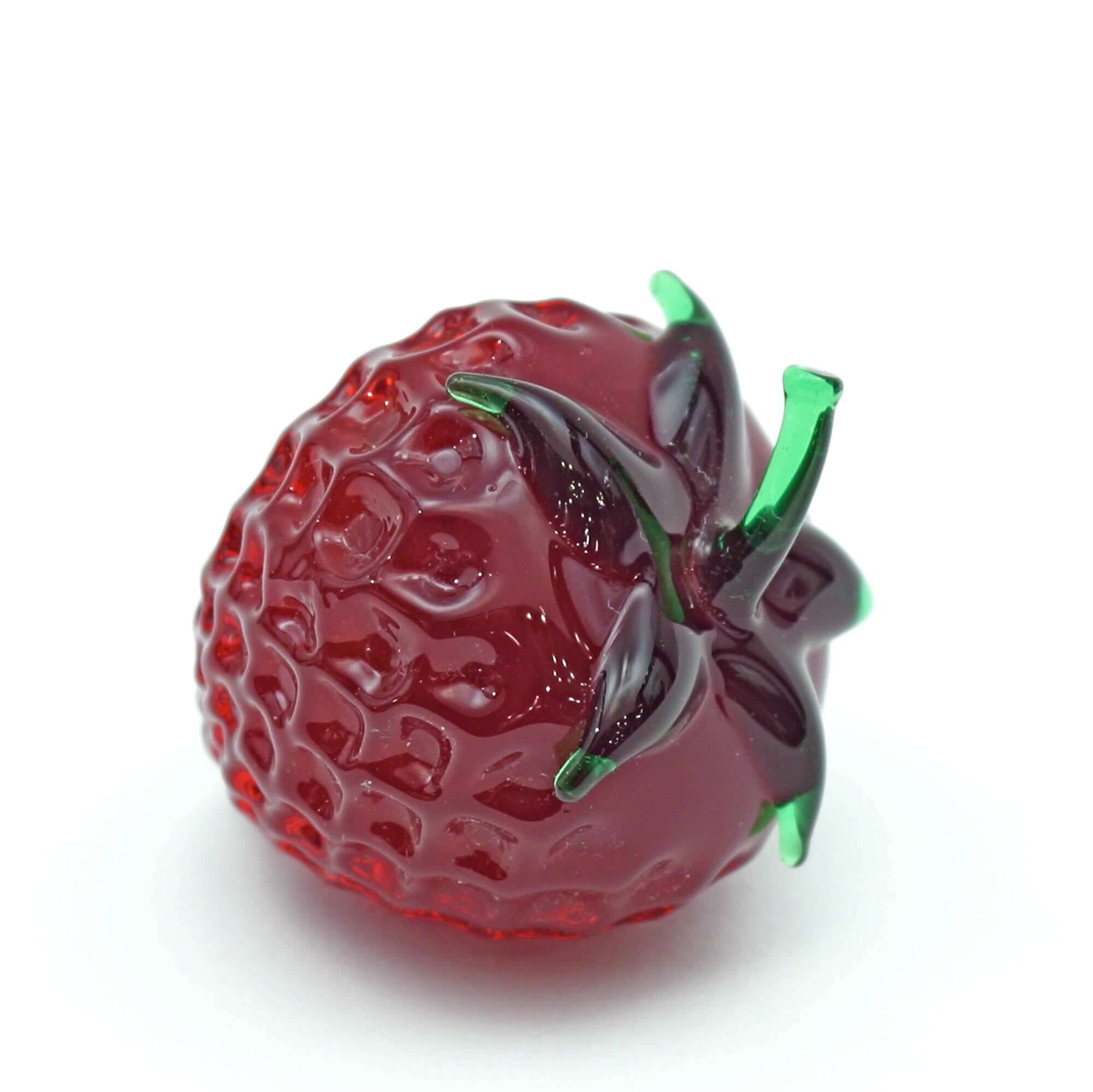 5 fragole in vetro - misura grande