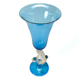 Aquamarine Murano Glass Goblet - Seguso