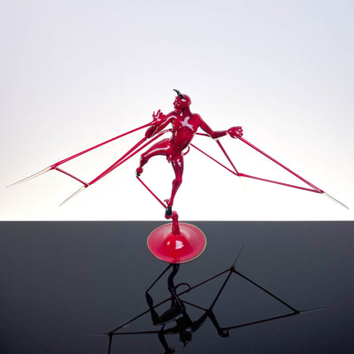 Red Flying devil - Murano Glass