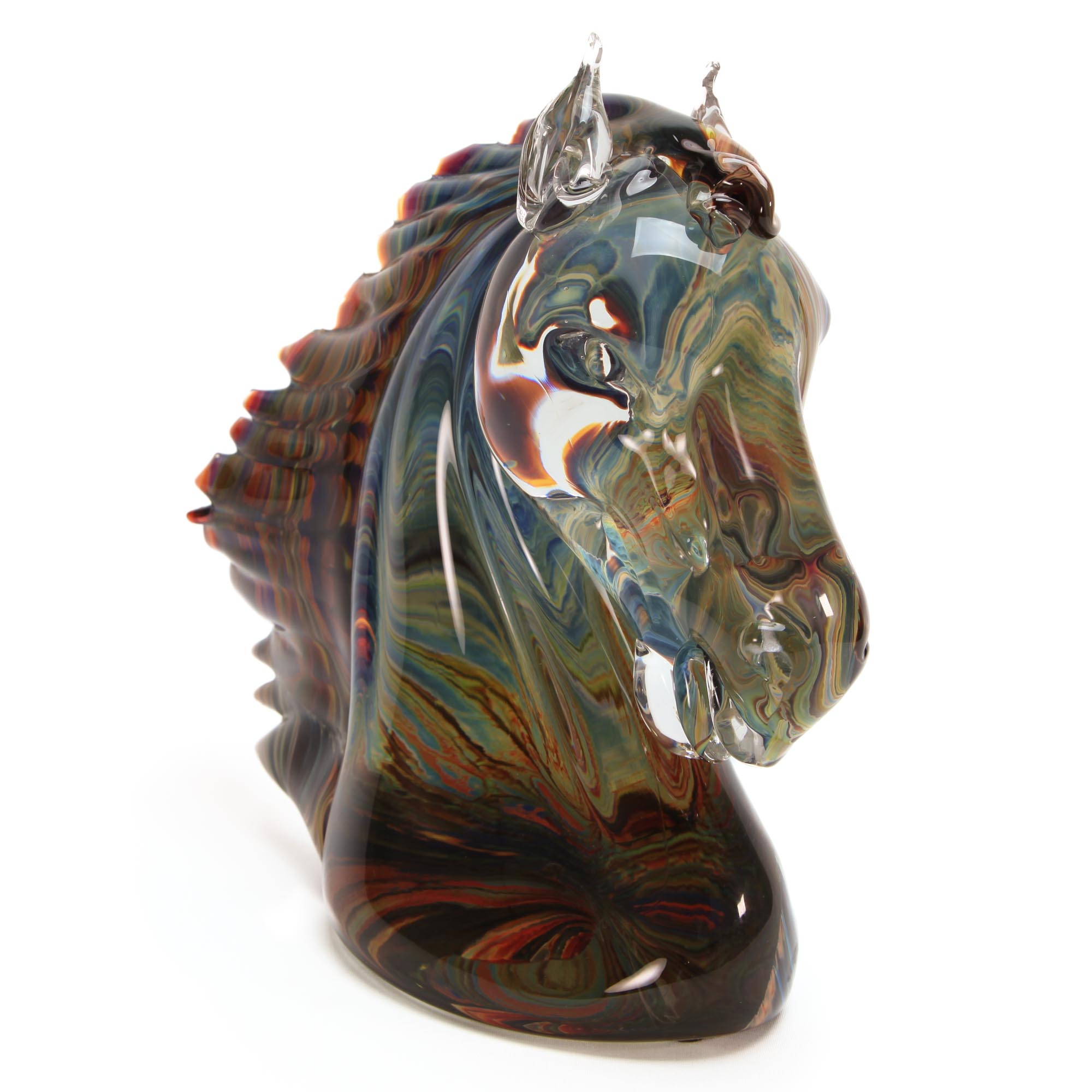 murano glass horse head miurano murano