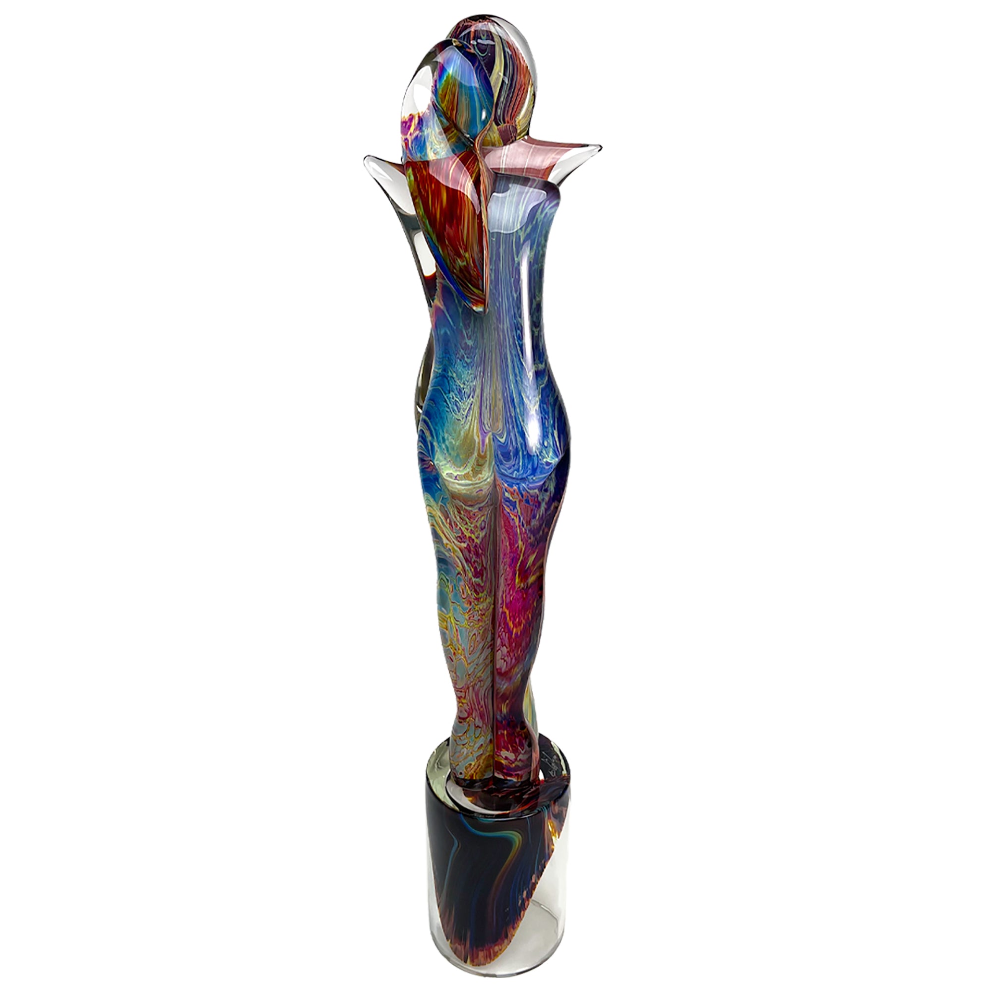 murano glass calcedonio chalcedony sculpture big lovers coda