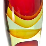 Vaso Rosso con Sbruffi - Vetro di Murano