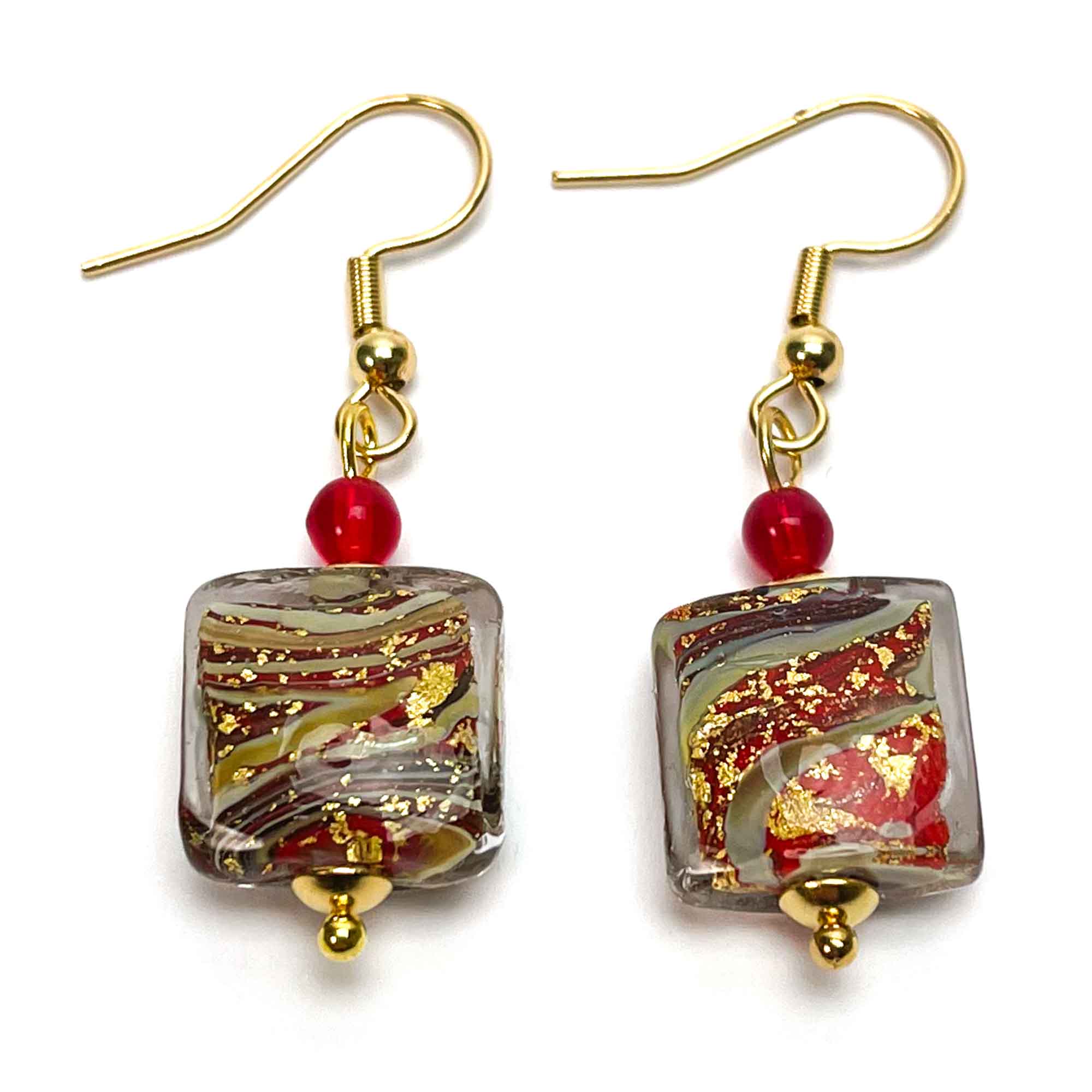 Las Vegas Small Earrings - Murano Glass