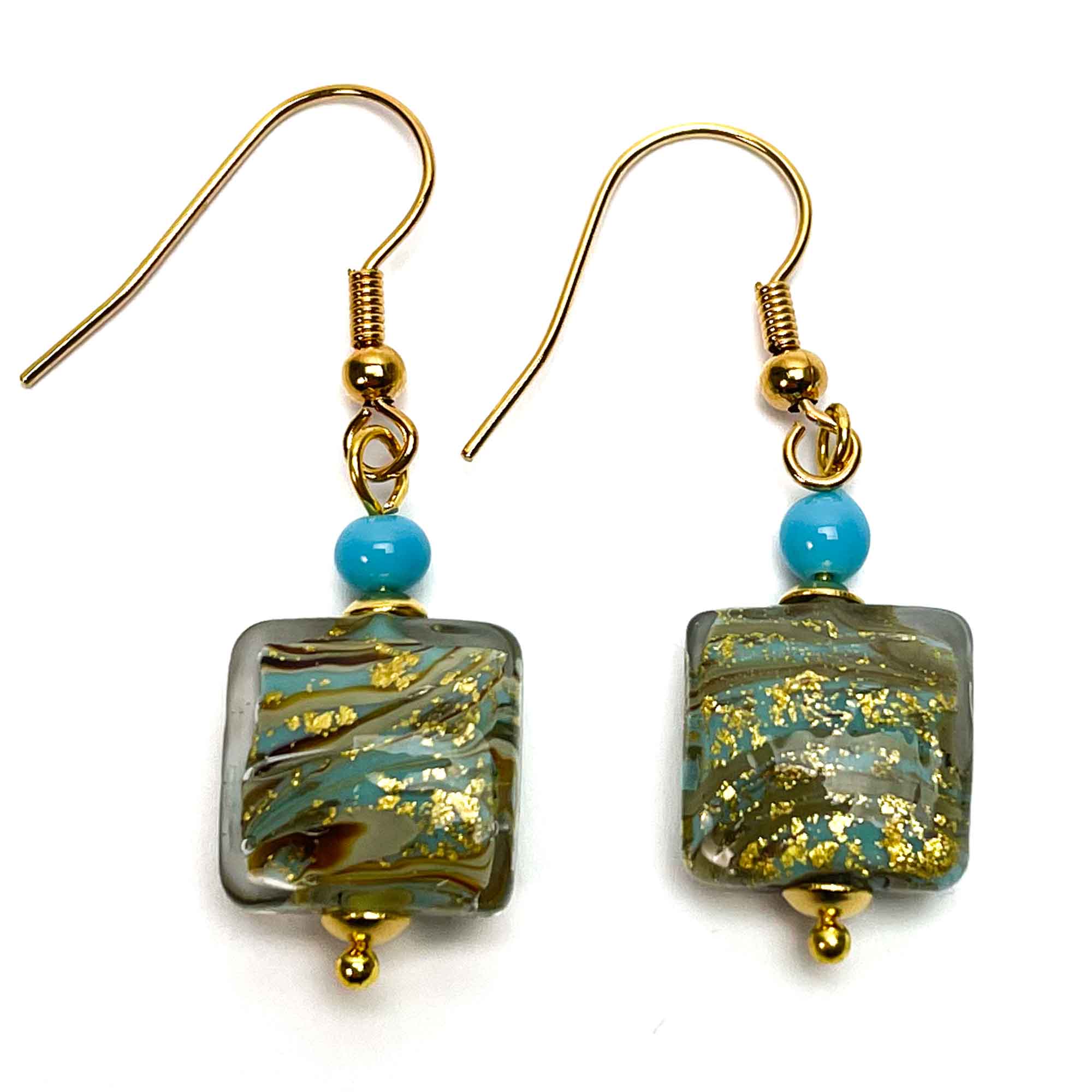 Las Vegas Small Earrings - Murano Glass