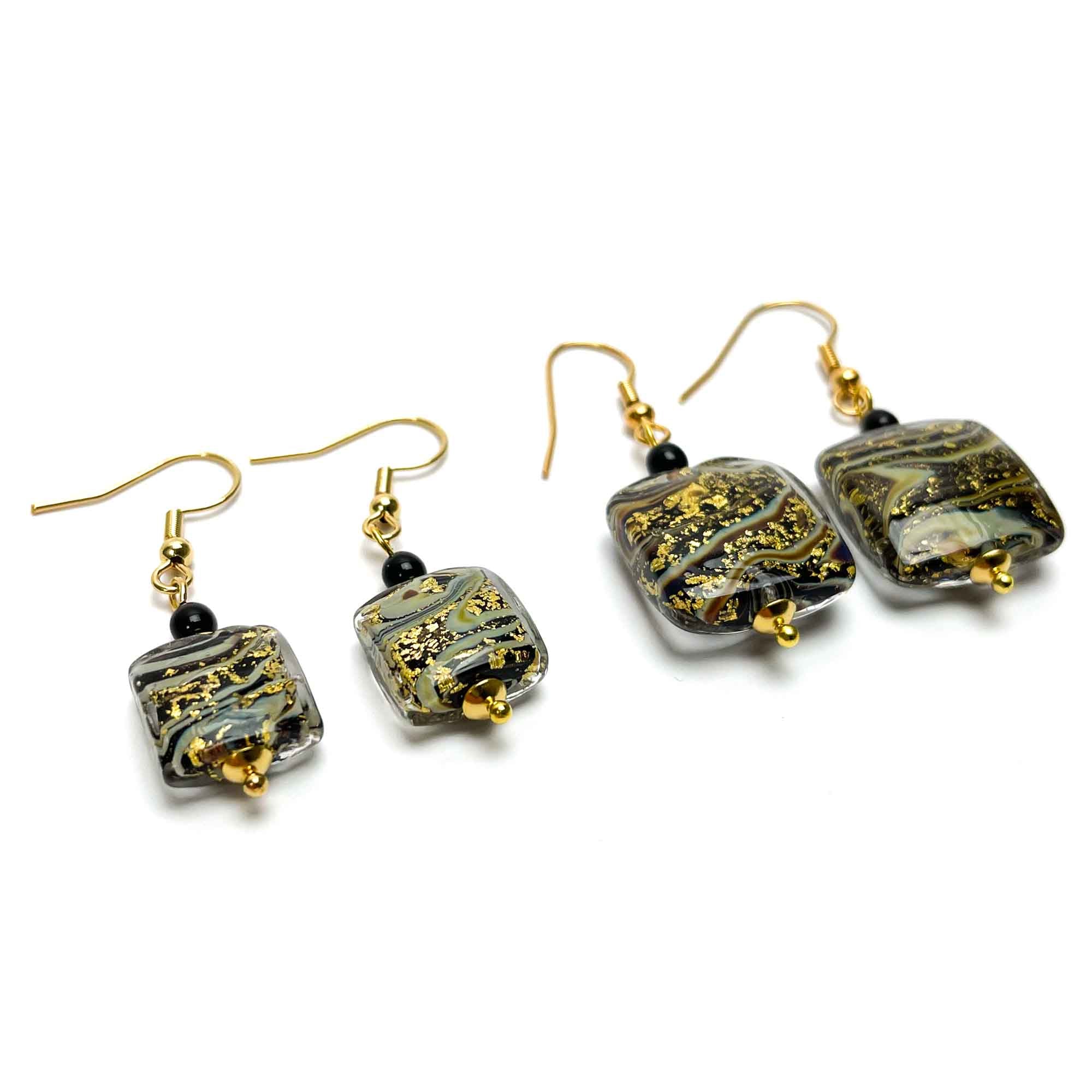 Las Vegas Small Earrings - Murano Glass