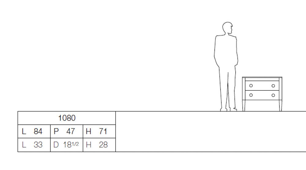 Venetian-style Night Table - Large - Art. 1080