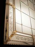 Specchio in cristallo e oro Linea '600 CASANOVA Art. 0400
