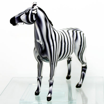 Murano glass Zebra