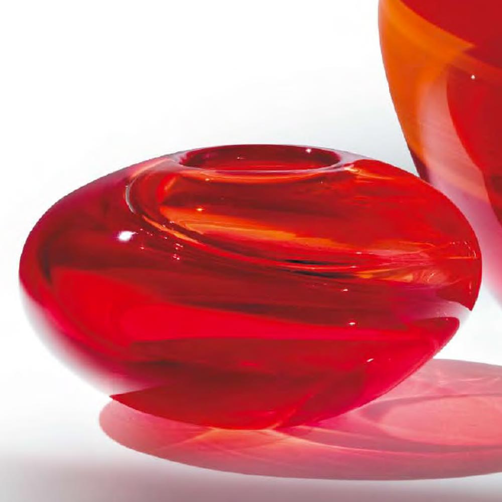 murano glass blown bowl twister fonace mian formia