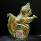 Murrina e scoiattolo oro - Arca in vetro