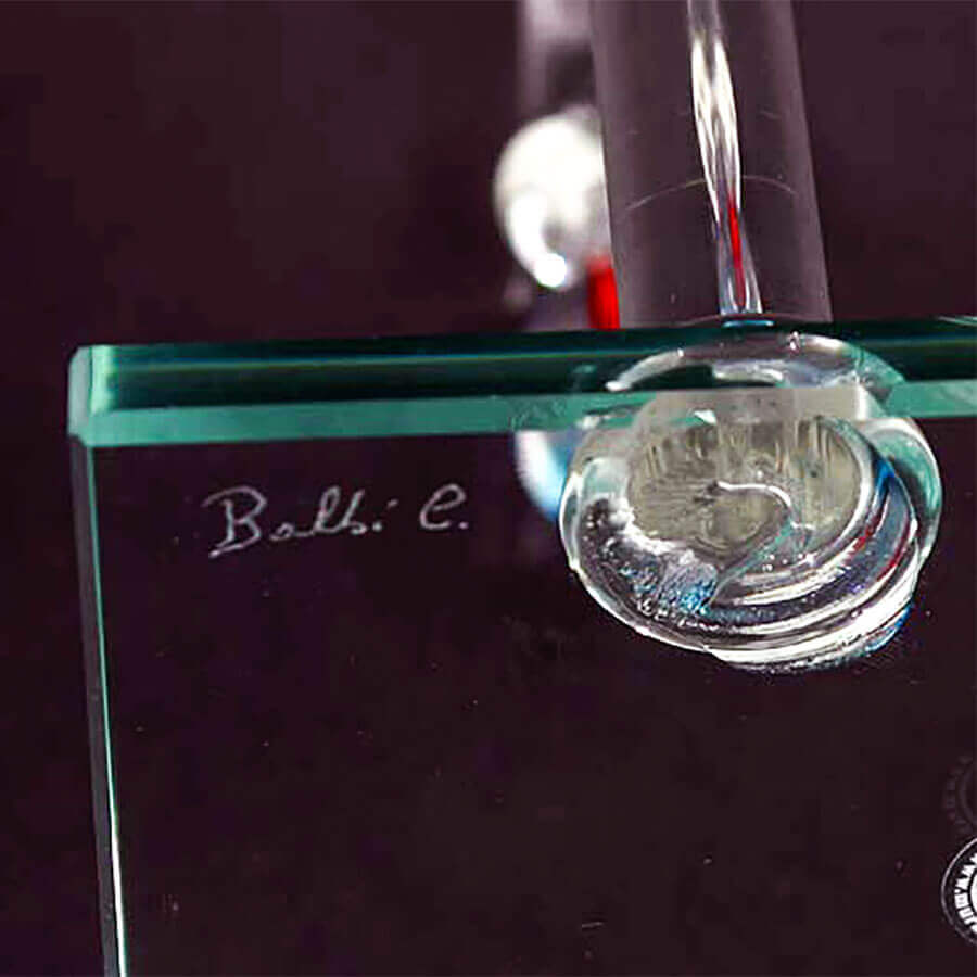 Rubinetto con pesce rosso - Vetro di murano