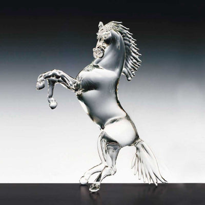 Cavallo Rampante Trasparente - 38 cm