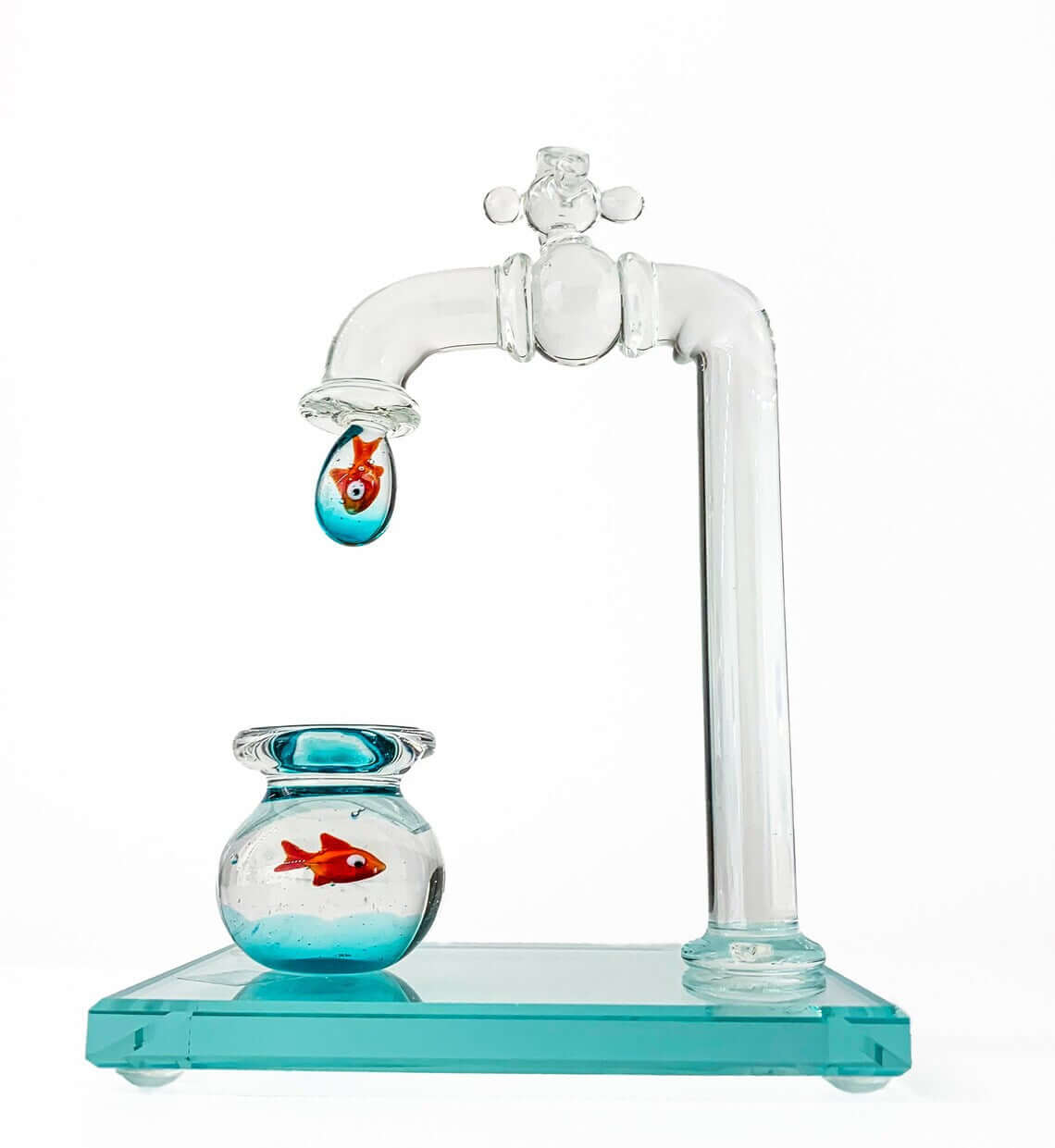 Faucet with a Fish - Murano Glass