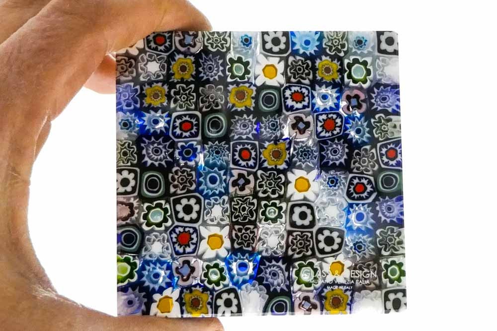 Square Millefiori Paperweight - Murano Glass