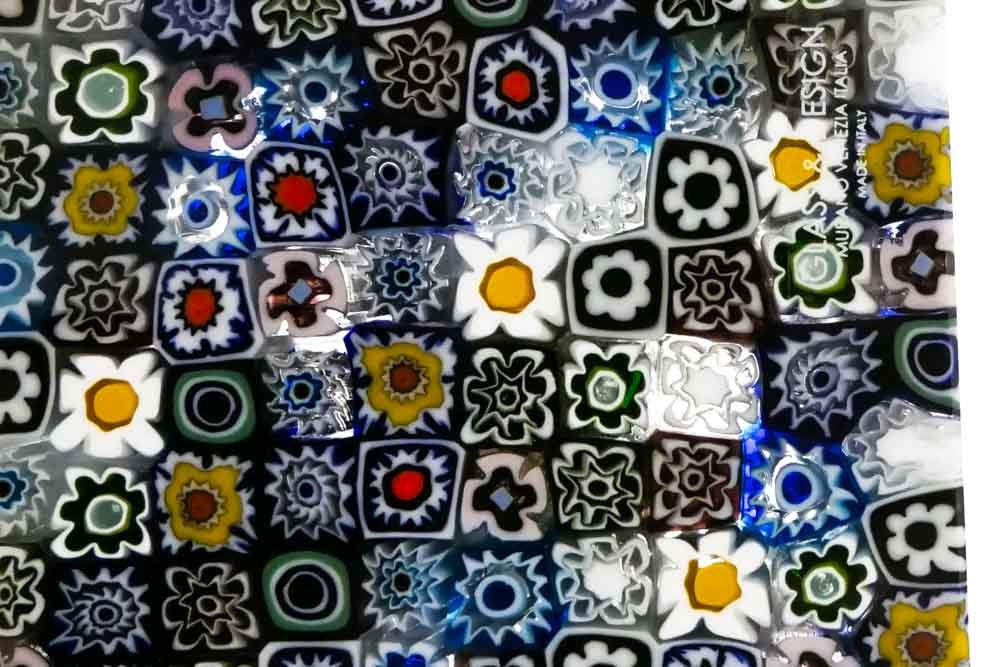 Square Millefiori Paperweight - Murano Glass