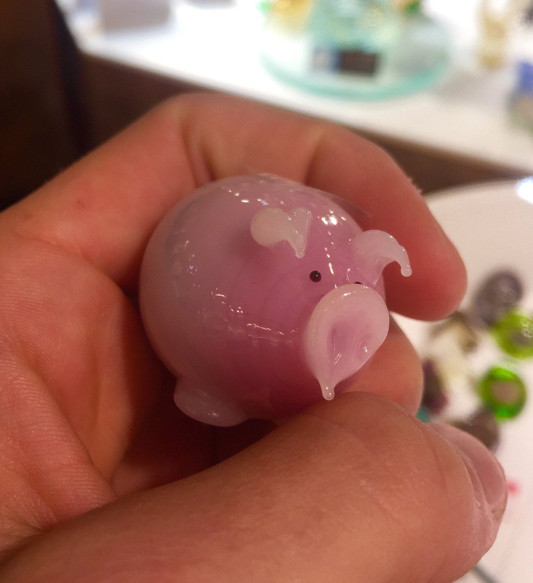 Pig Miniature "Piggley" - Murano Glass