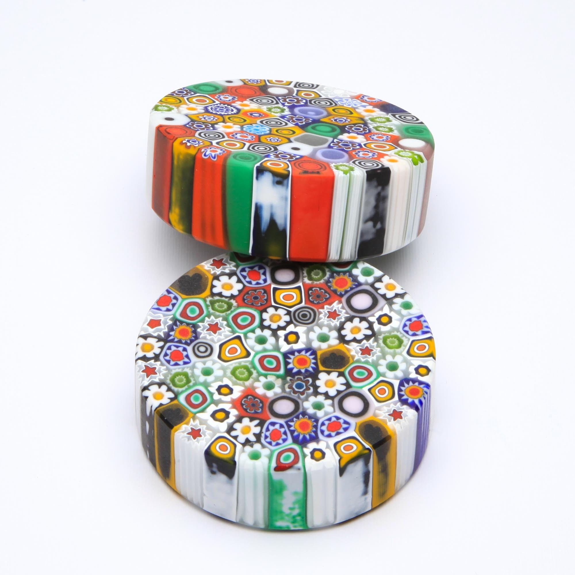 Round Millefiori Paperweight - Murano Glass
