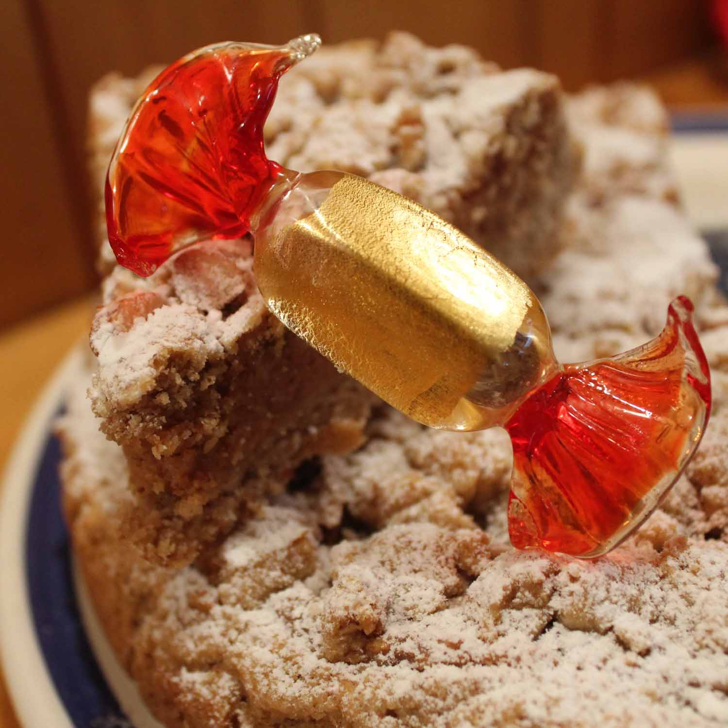 Caramelle in vetro dorato - Set da 5 fino a 50 pezzi