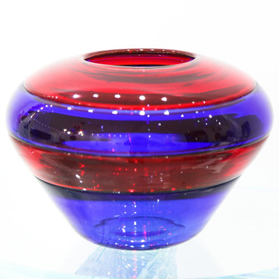 Collezione Sedimenti - Vaso Blu e Rosso
