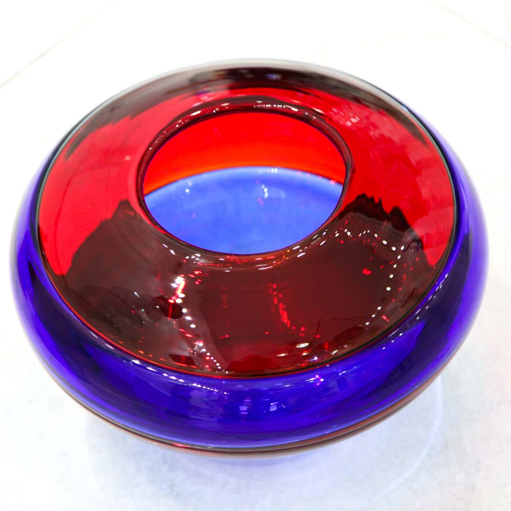 Collezione Sedimenti - Vaso Blu e Rosso